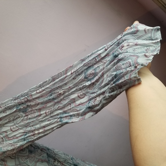 Venezia Women's Pastel Sheer Crinkle Shirt 14/16 - Picture 8 of 8